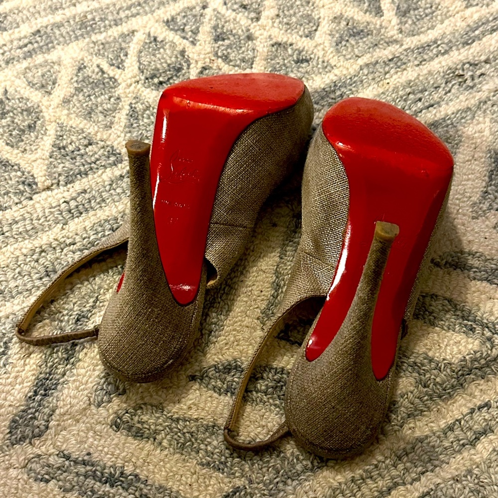 Christian Louboutin Sling Back Heels